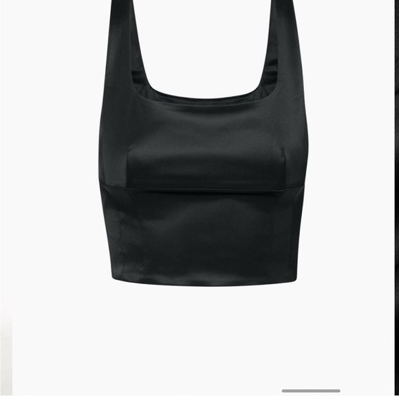 WILFRED Silk Satin Bustier Black - Picture 3 of 5